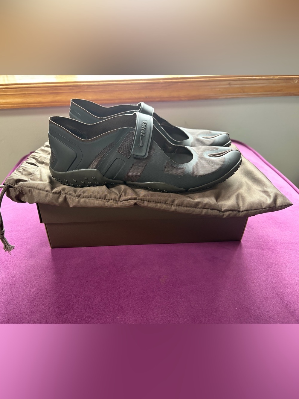 SKIMS Black Athletic Slip-On Shoes